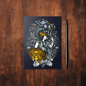 Athena - Glossy Fine Art Postcard