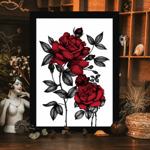 Bleeding Roses - Framed Giclée Art Print