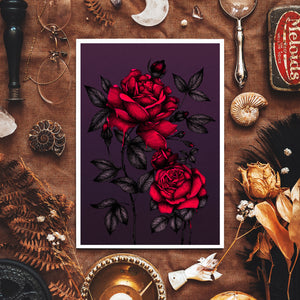 Bleeding Roses - Giclée Art Print