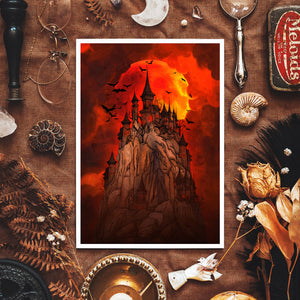 Blood Moon Castle - Giclée Art Print