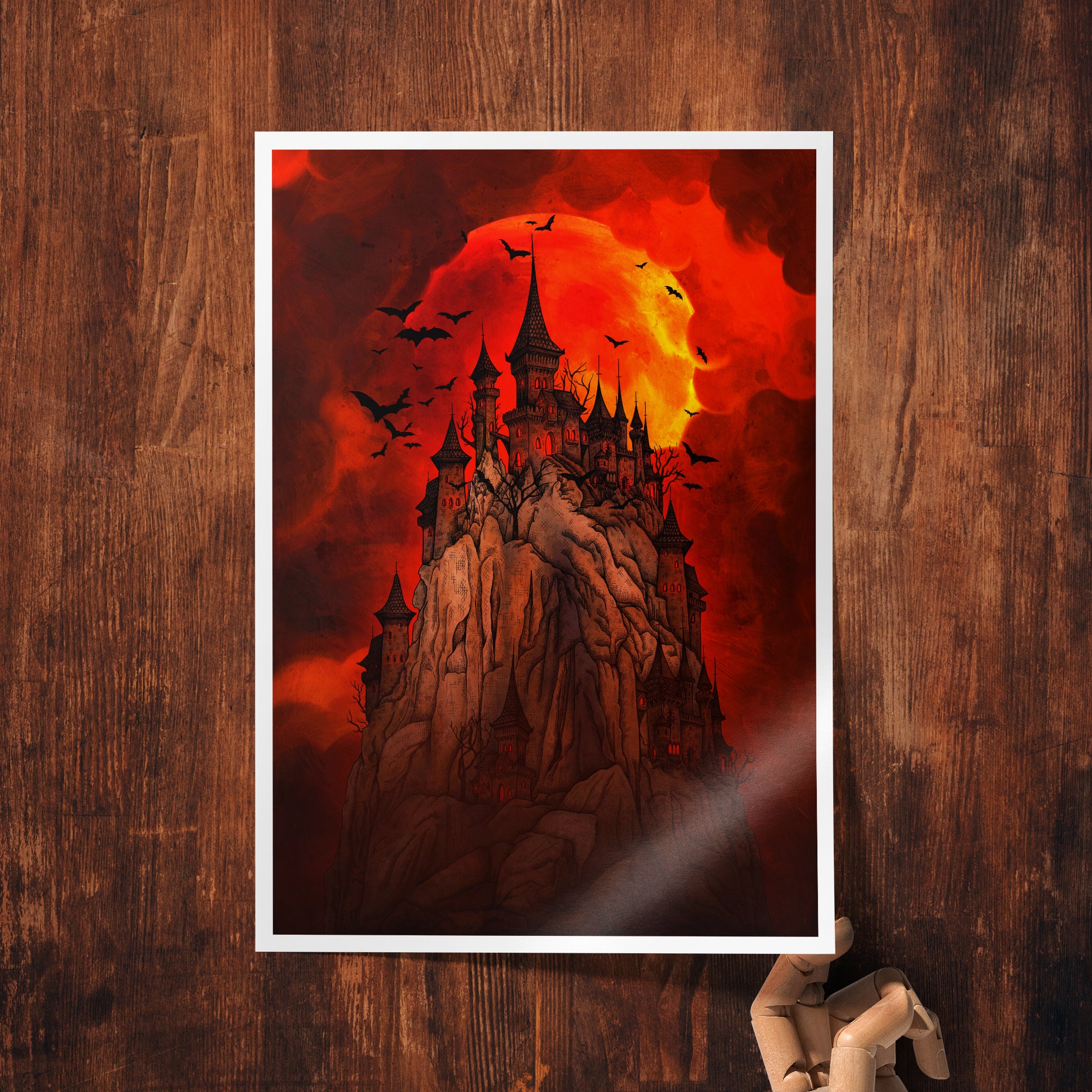 Blood Moon Castle - Giclée Art Print