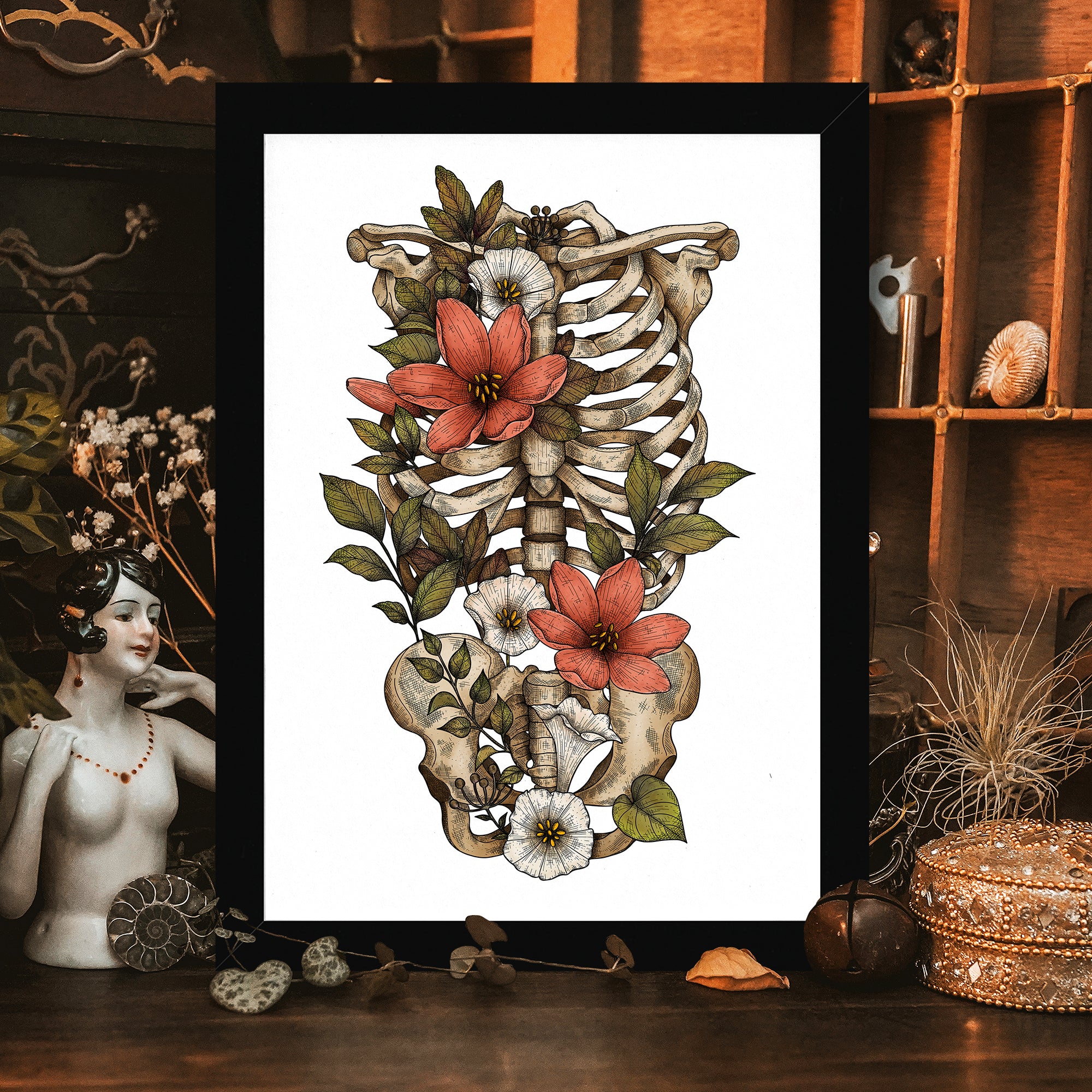 Bloom and Gloom - Framed Giclée Art Print