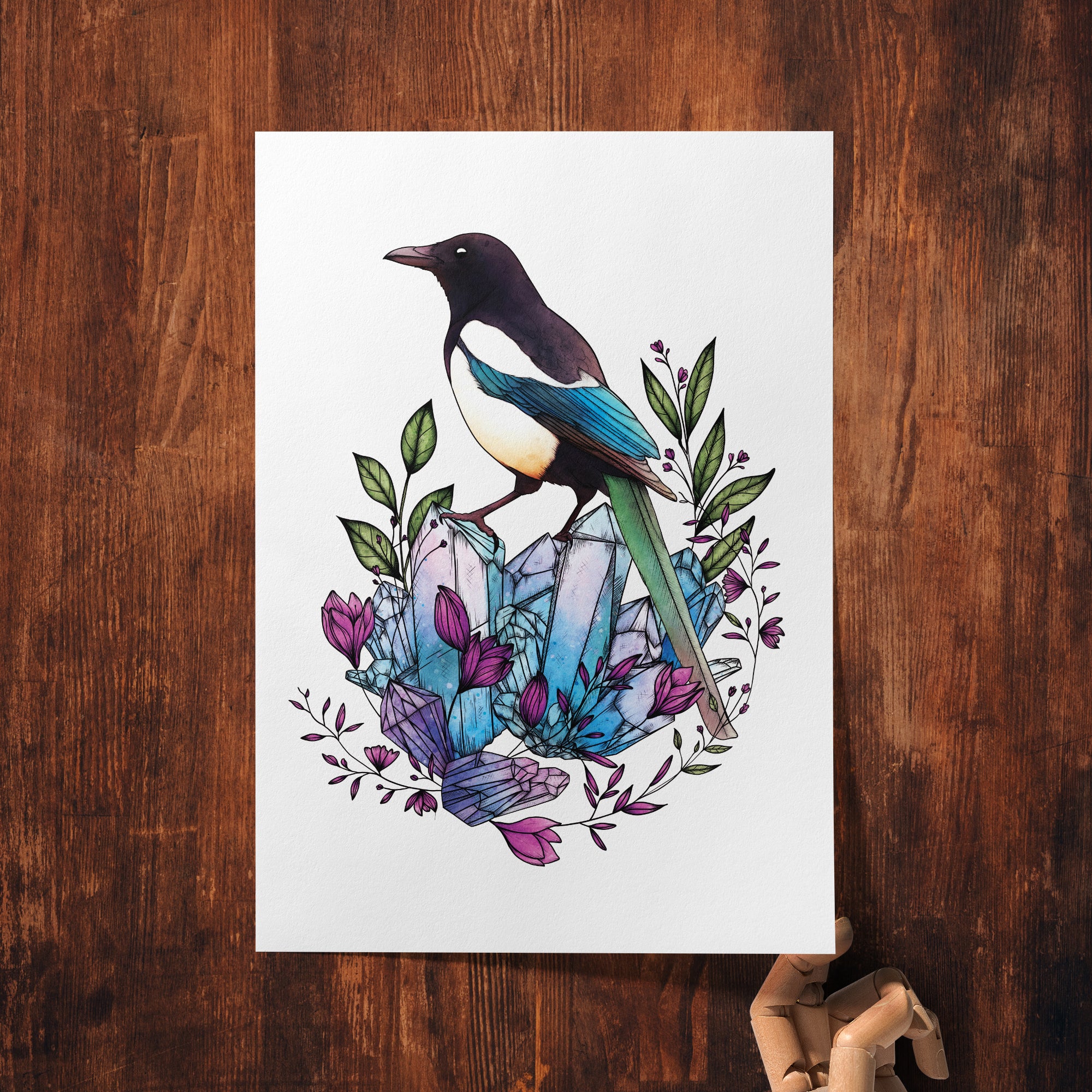 Crystal Magpie - Giclée Art Print