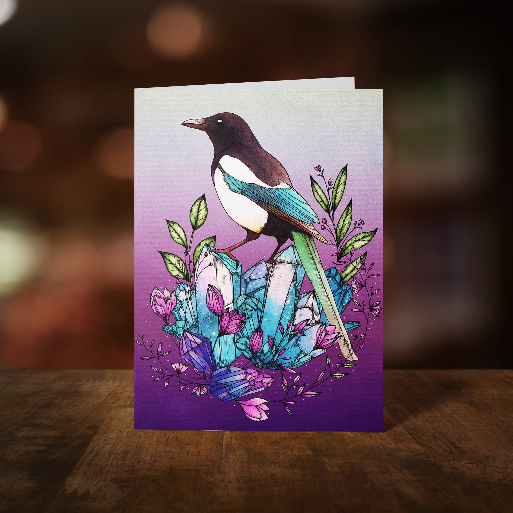 Crystal Magpie - Greeting Card