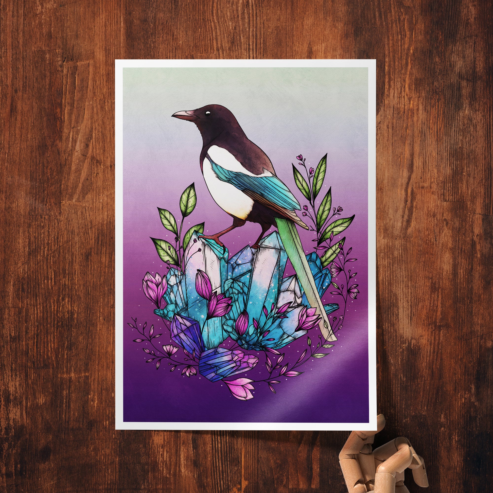 Crystal Magpie - Giclée Art Print