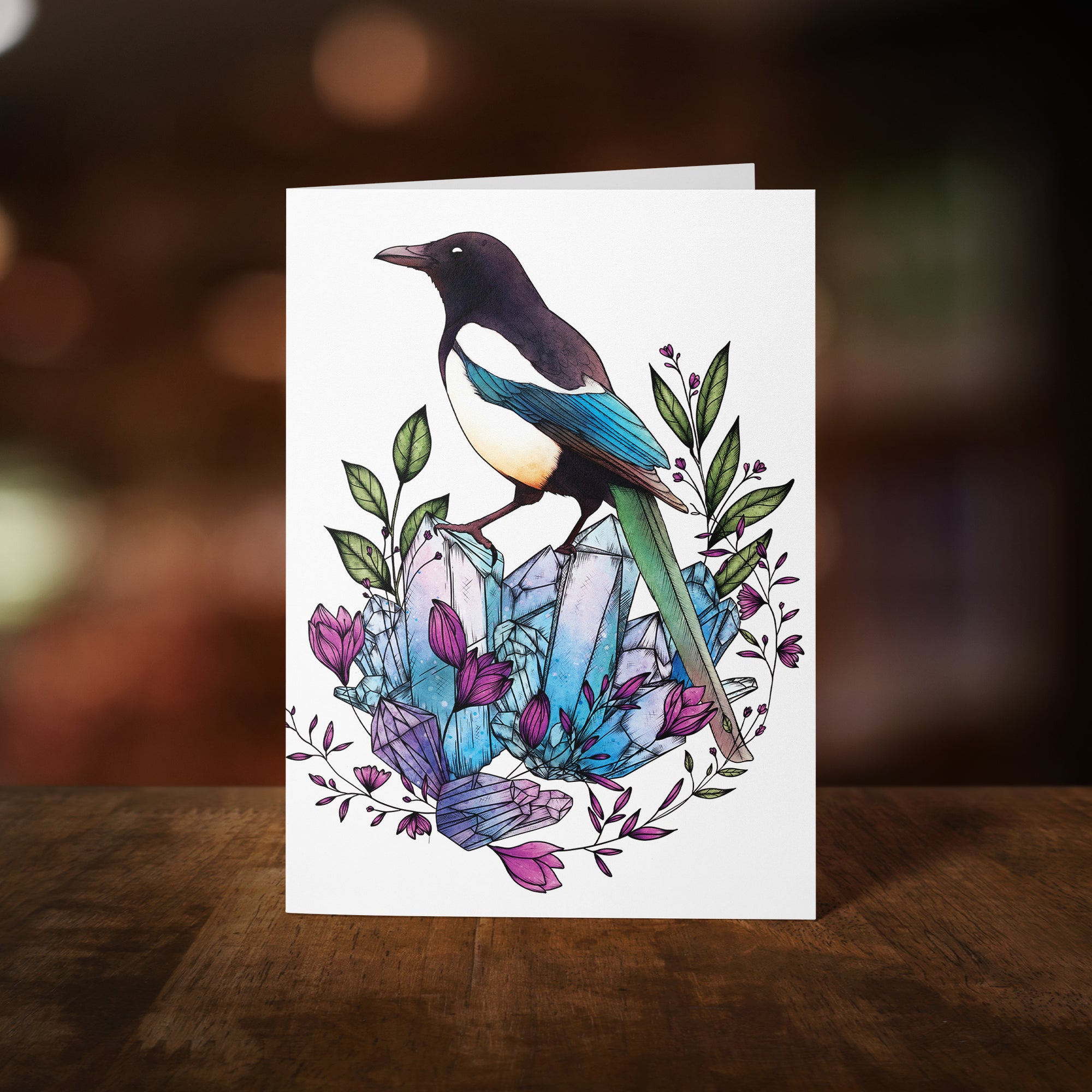 Crystal Magpie - Greeting Card