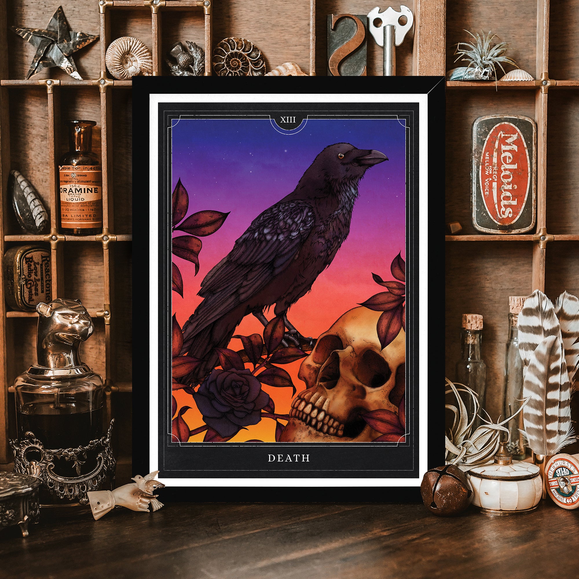 Death Tarot - Framed Giclée Art Print