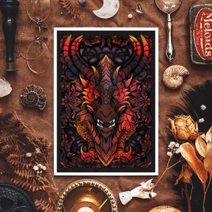 Ember Dragon - Giclée Art Print