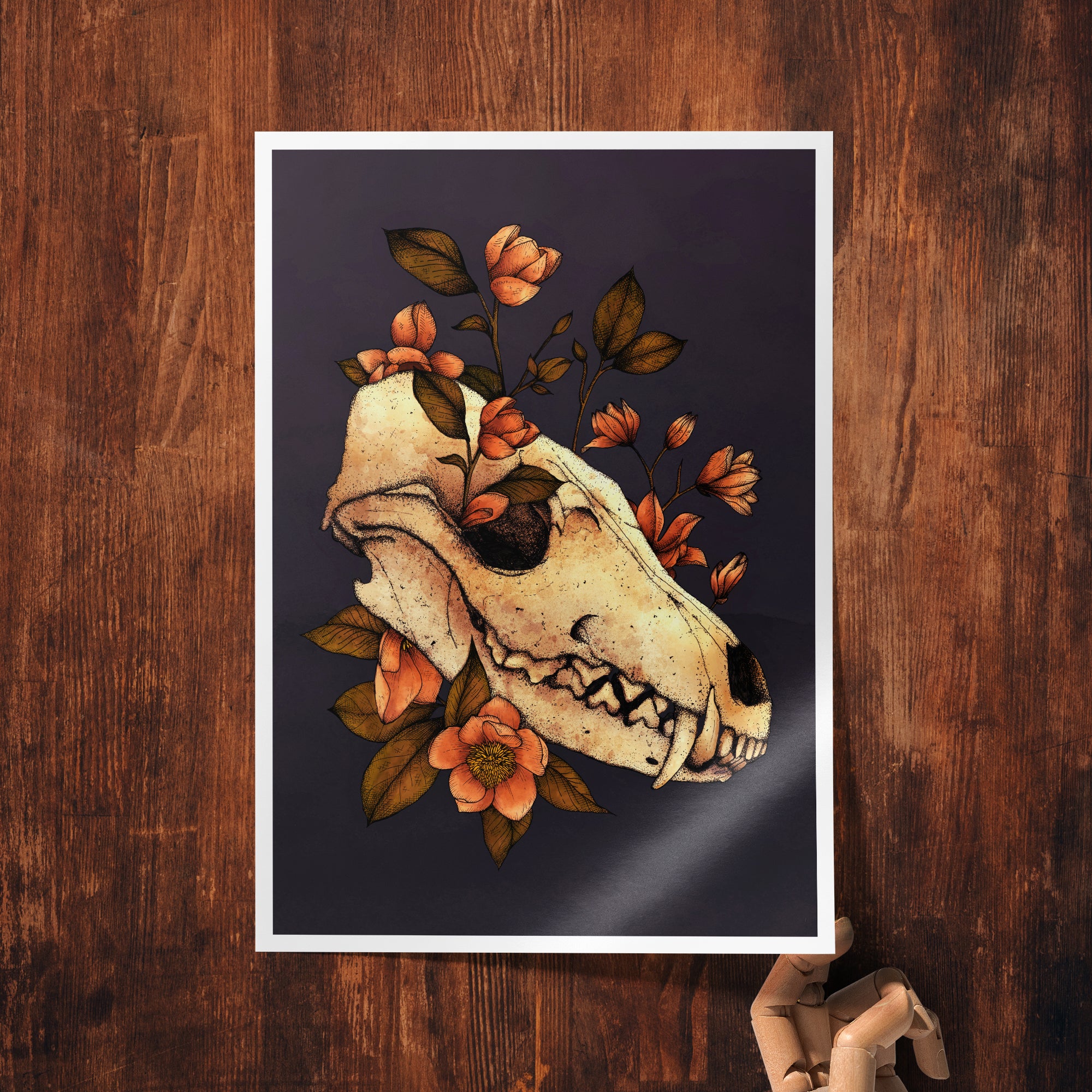 Fox Skull - Giclée Art Print