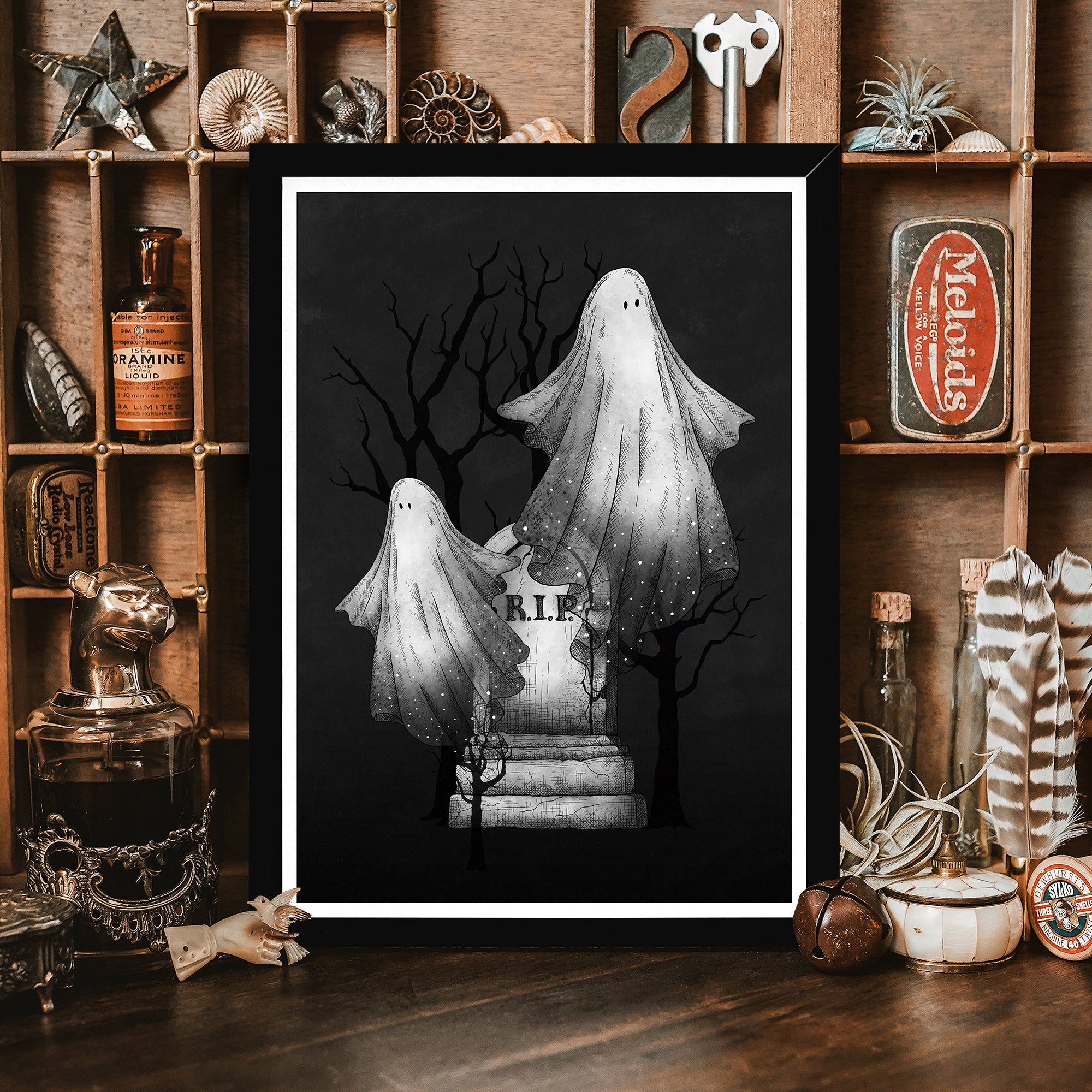 Ghost Duo - Framed Giclée Art Print