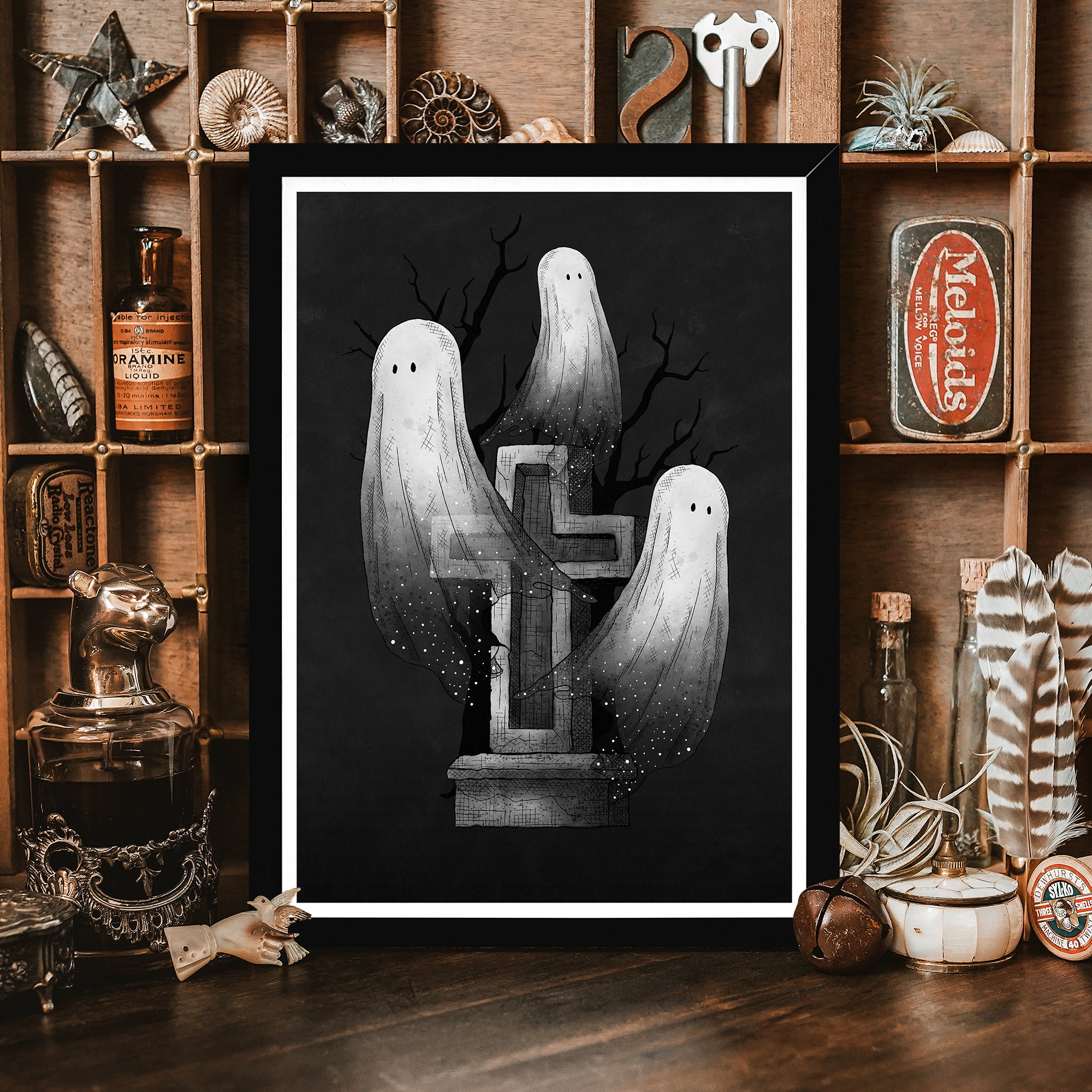 Ghost Trio - Framed Giclée Art Print