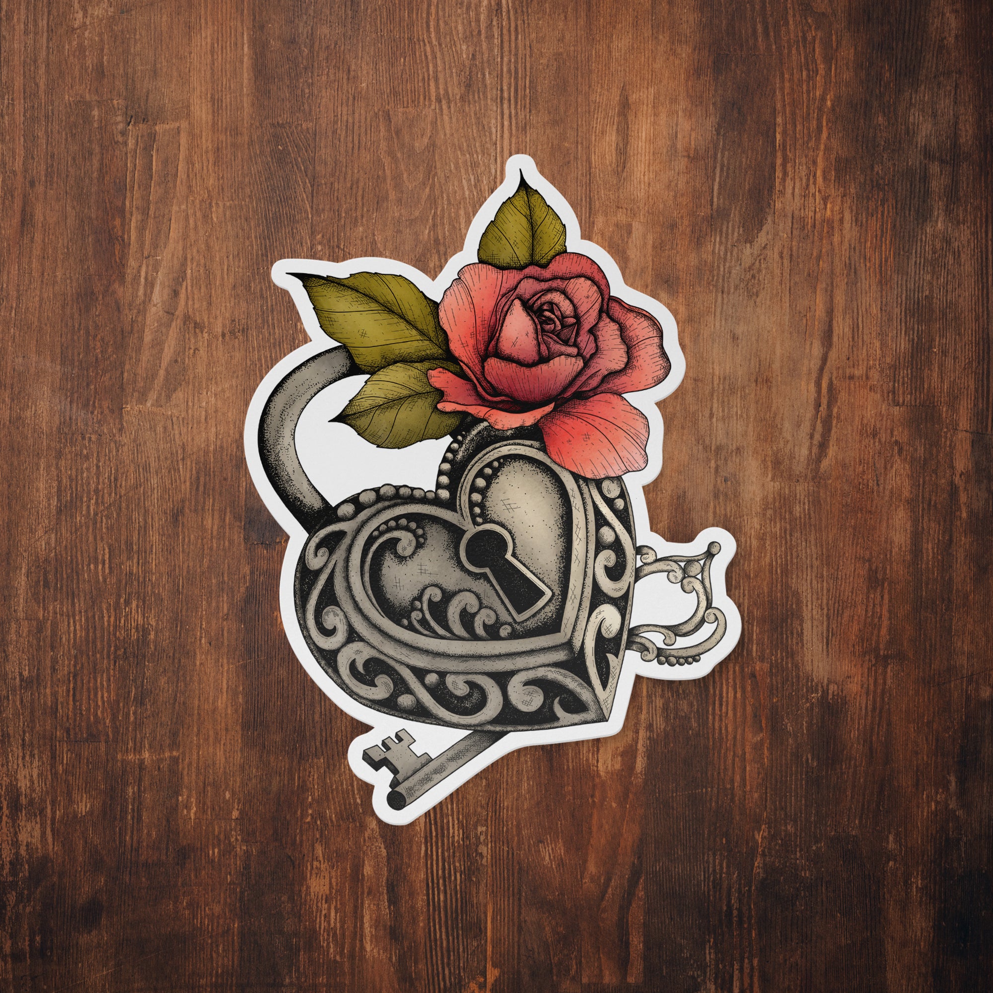 Lover's Lock - Vinyl Sticker