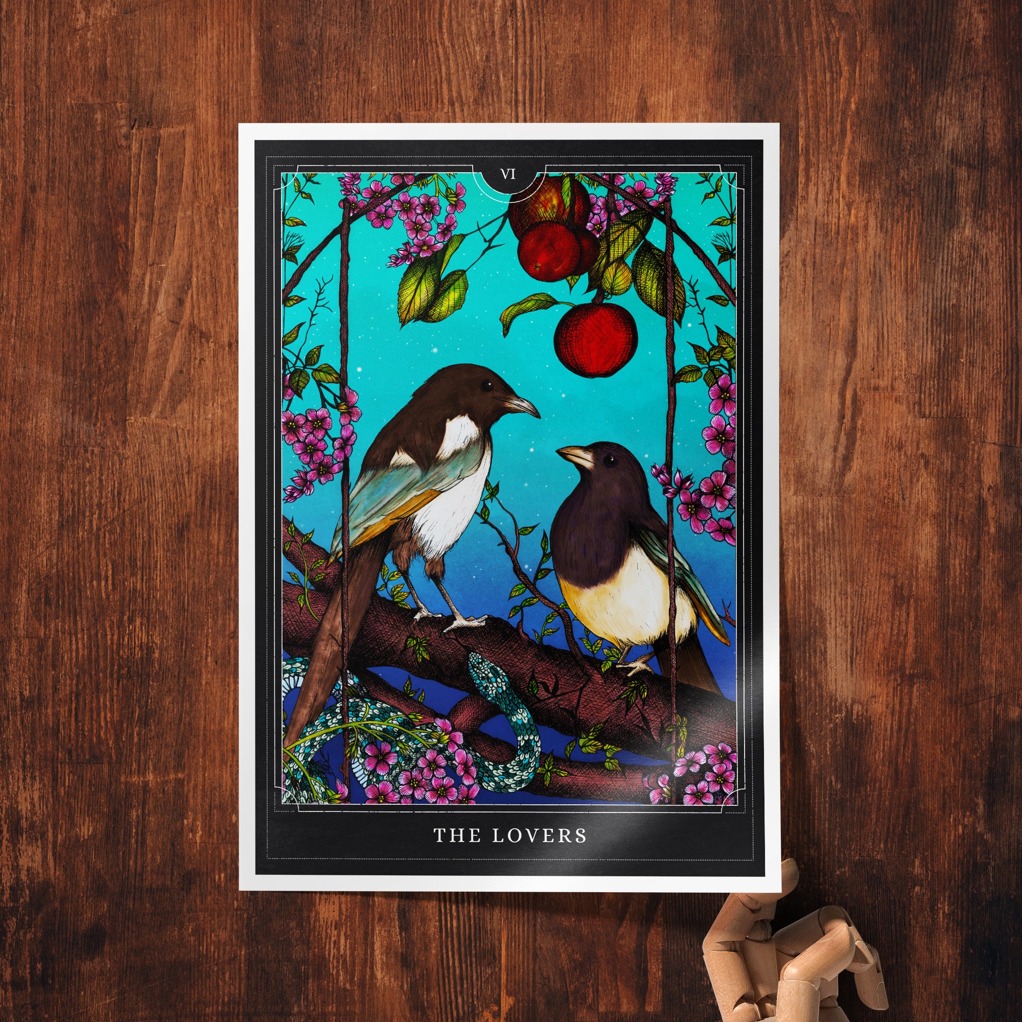 The Lovers Tarot - Giclée Art Print