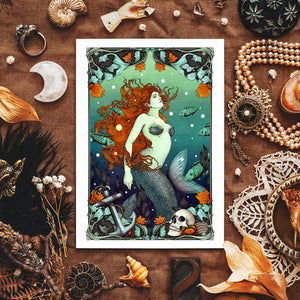 Mermaid & The Sailor - Giclée Art Print