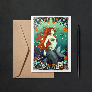 Mermaid & The Sailor - Greeting Card