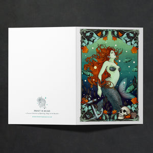 Mermaid & The Sailor - Greeting Card