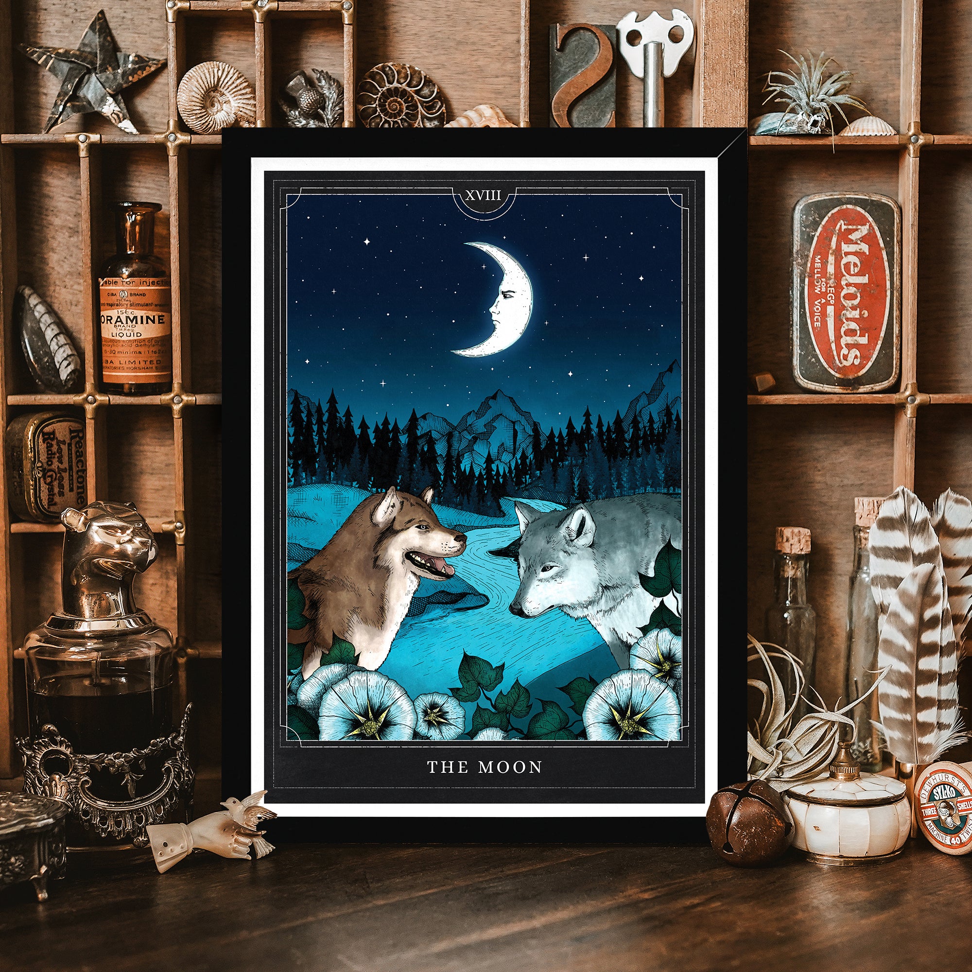 The Moon - Framed Giclée Art Print