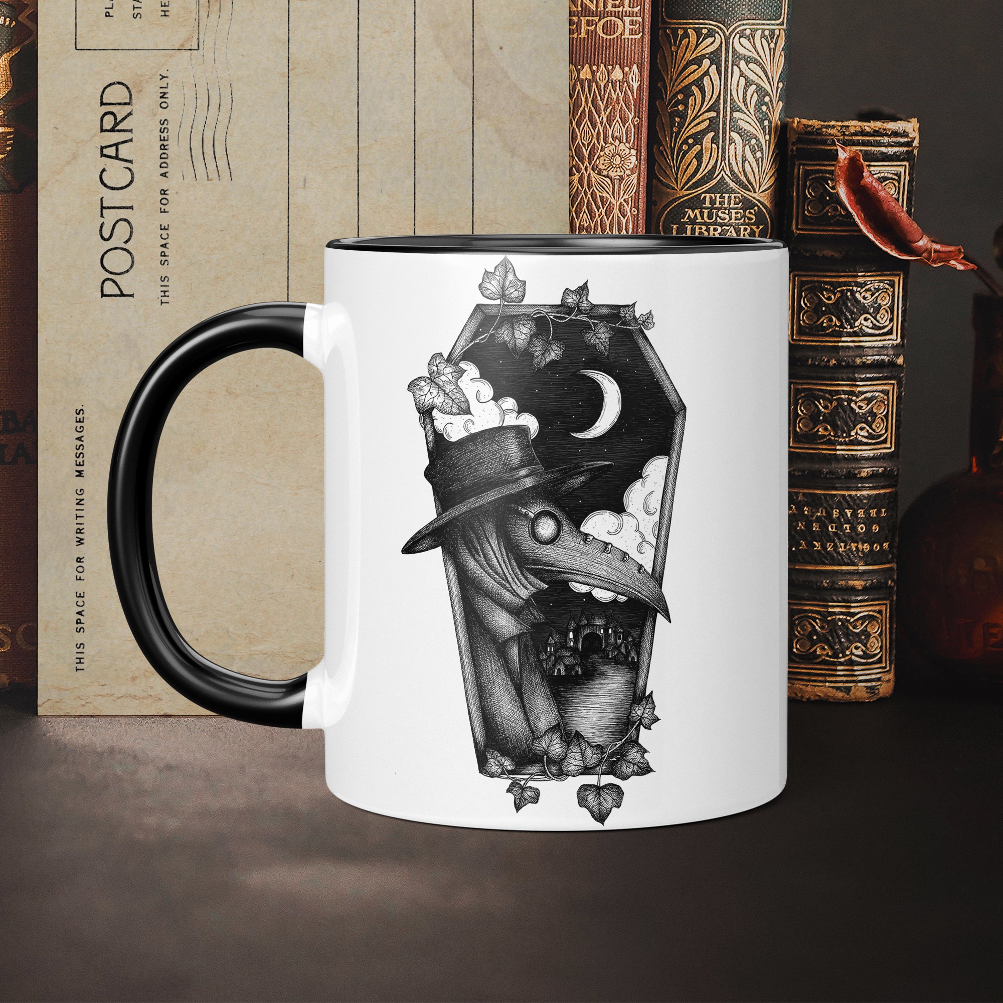 Plague Doctor Coffin - Ceramic Mug