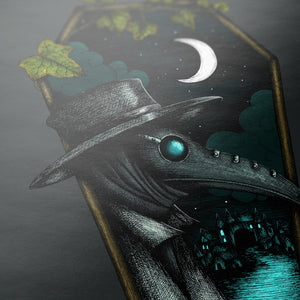 Plague Doctor Coffin - Giclée Art Print