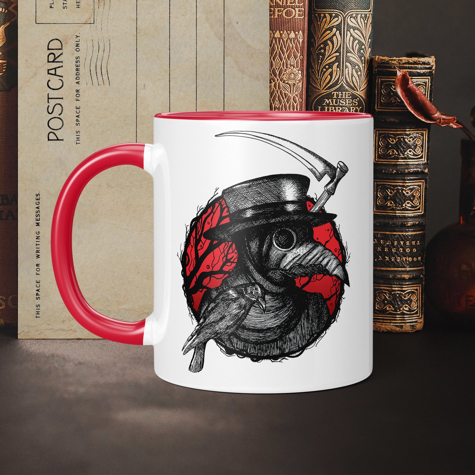 Plague Doctor & Raven - Ceramic Mug