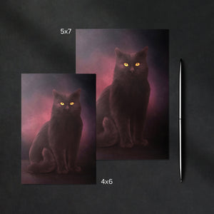 Shadow Cat - Greeting Card