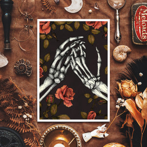 Skeleton and Roses - Giclée Art Print