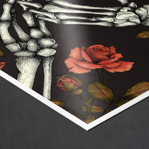 Skeleton and Roses - Giclée Art Print