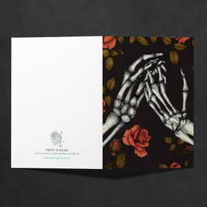 Skeleton and Roses - Greeting Card