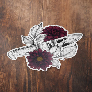 Skull Knife - Vinyl Sticker