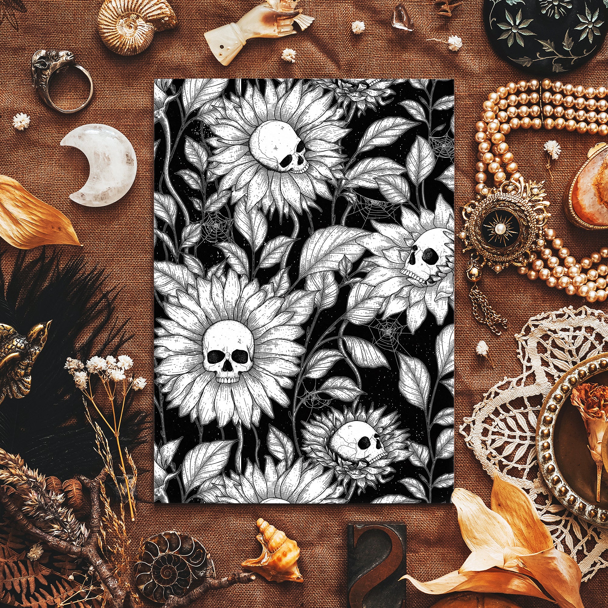 Skullflowers - Giclée Art Print