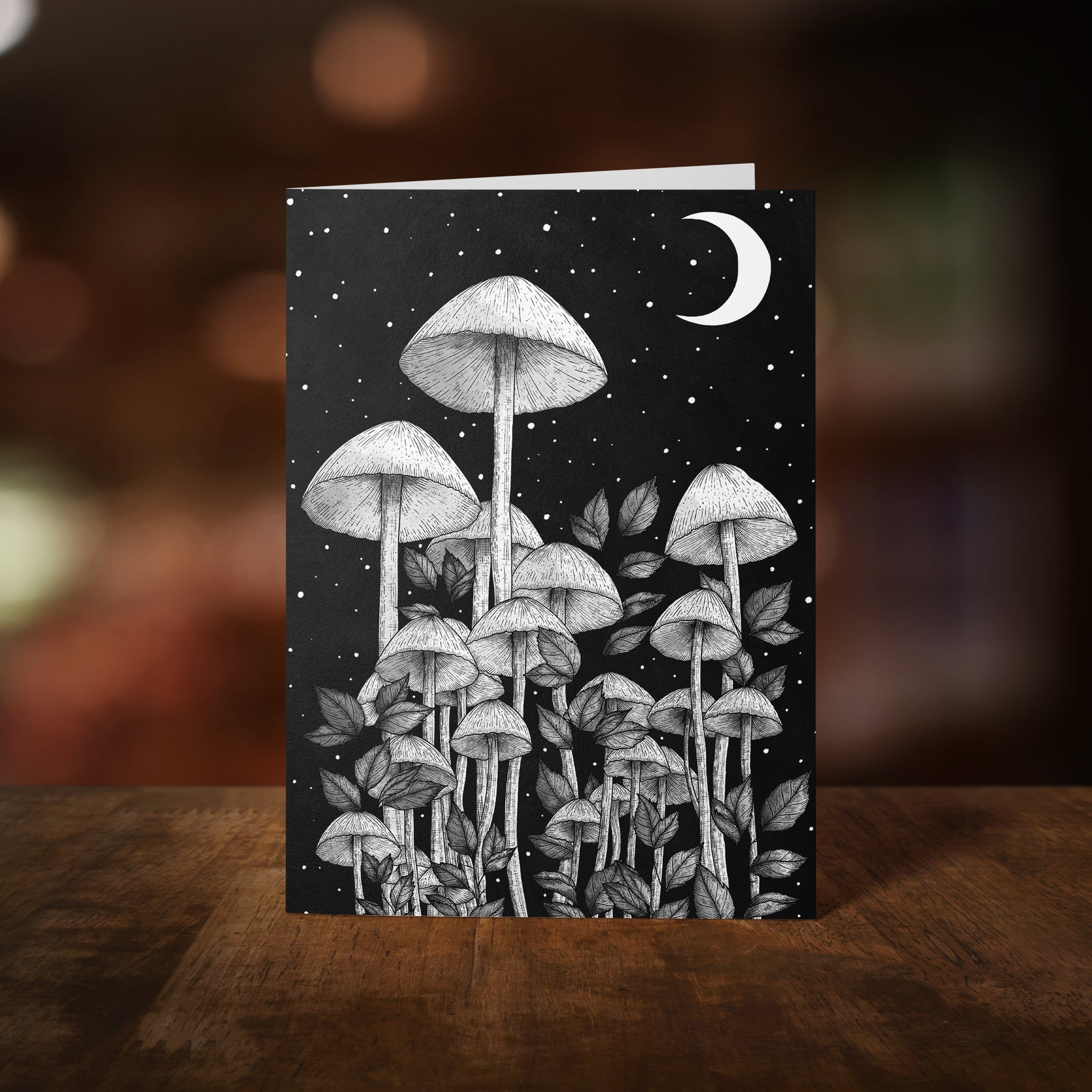 Starlight Mushrooms - Greeting Card