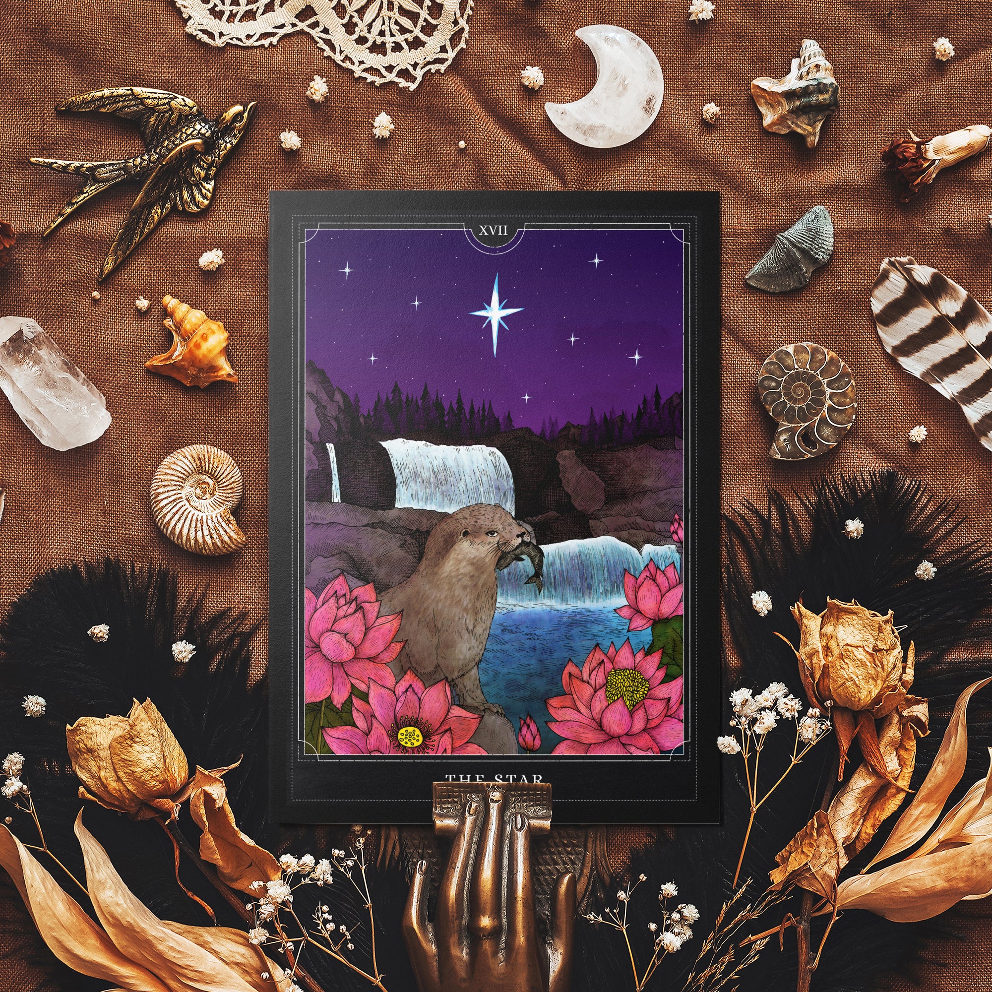 The Star Tarot - Glossy Fine Art Postcard