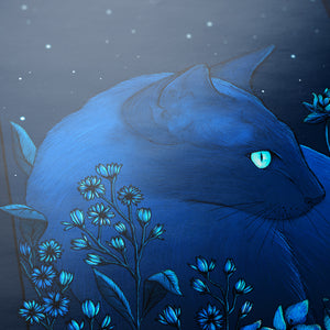 Starlight Cat - Giclée Art Print