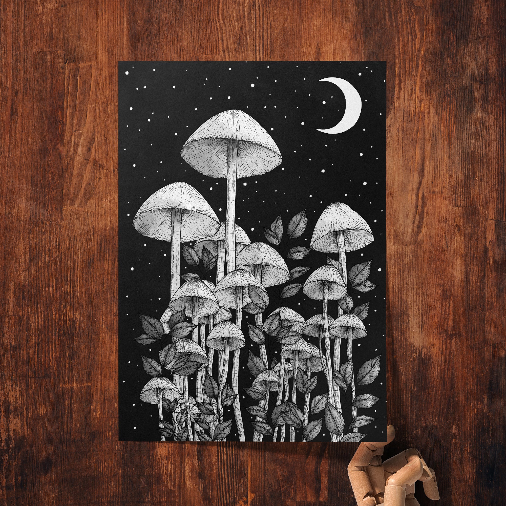 Starlight Mushrooms - Giclée Art Print