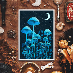 Starlight Mushrooms - Giclée Art Print