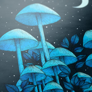 Starlight Mushrooms - Giclée Art Print