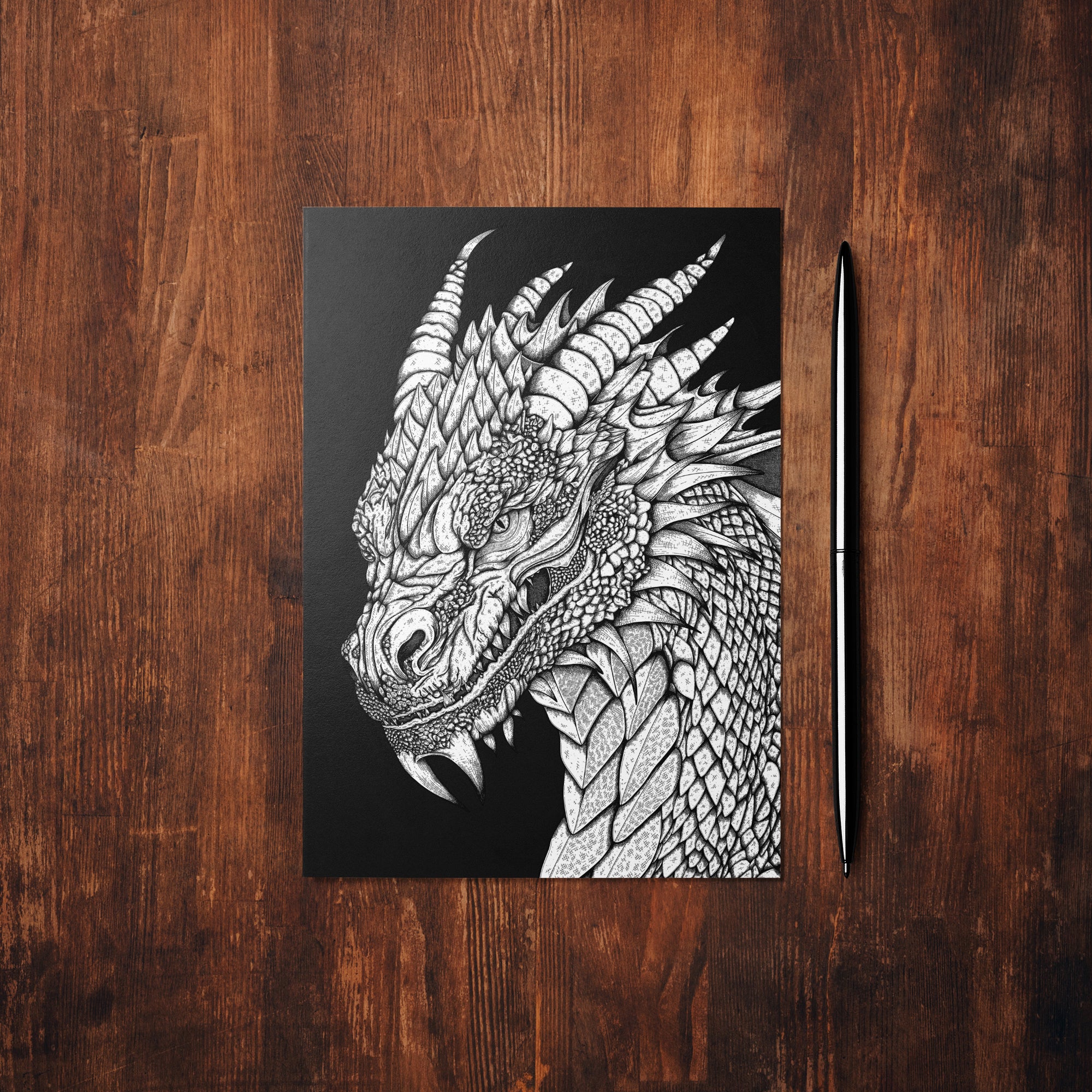 Storm Dragon - Mohawk Fine Art Postcard