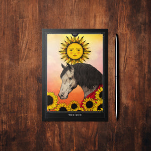 The Sun Tarot - Glossy Fine Art Postcard