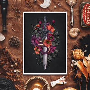 Sword & Serpent - Giclée Art Print