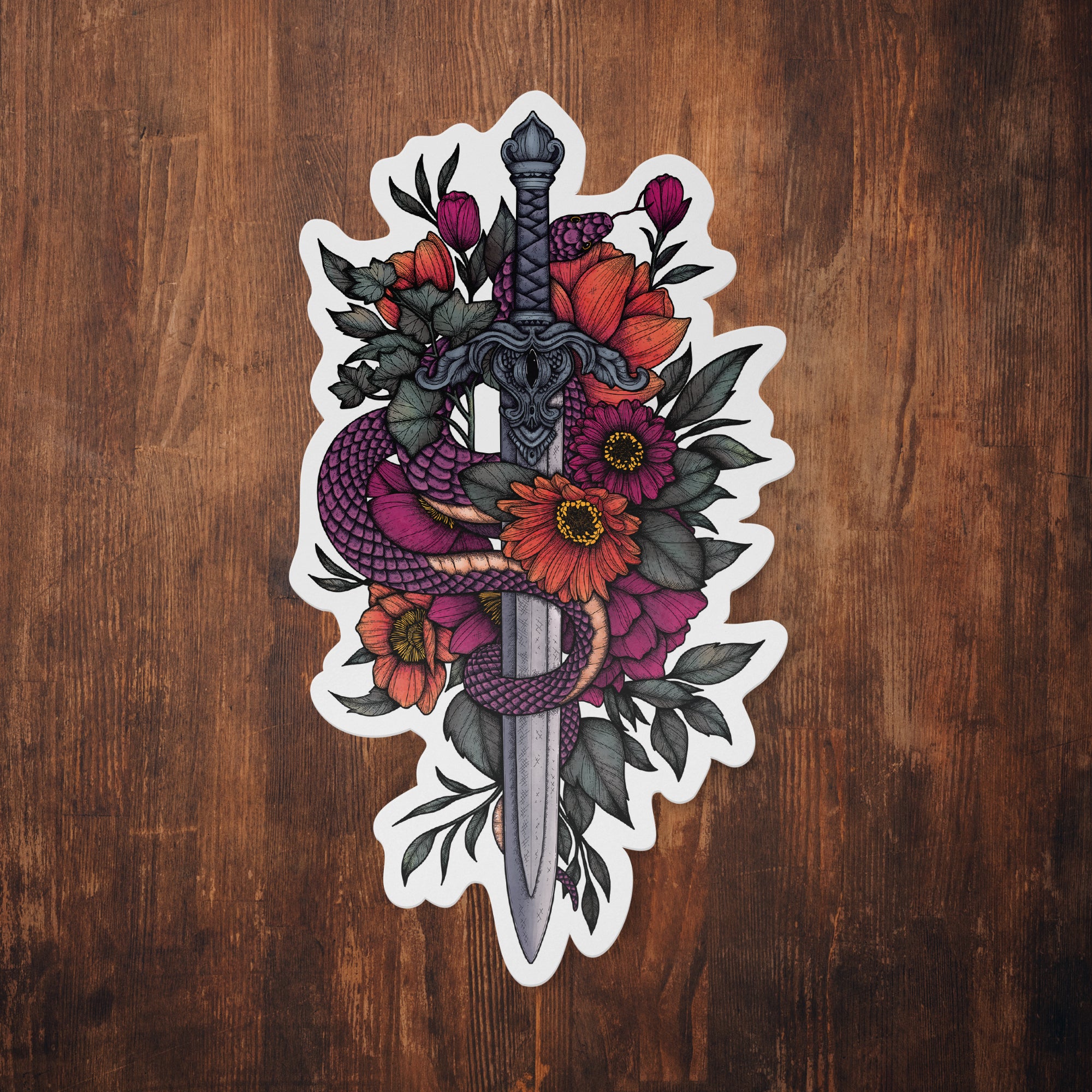 Sword & Serpent - Vinyl Sticker