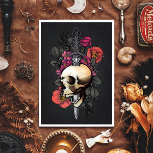 Sword & Skull - Giclée Art Print