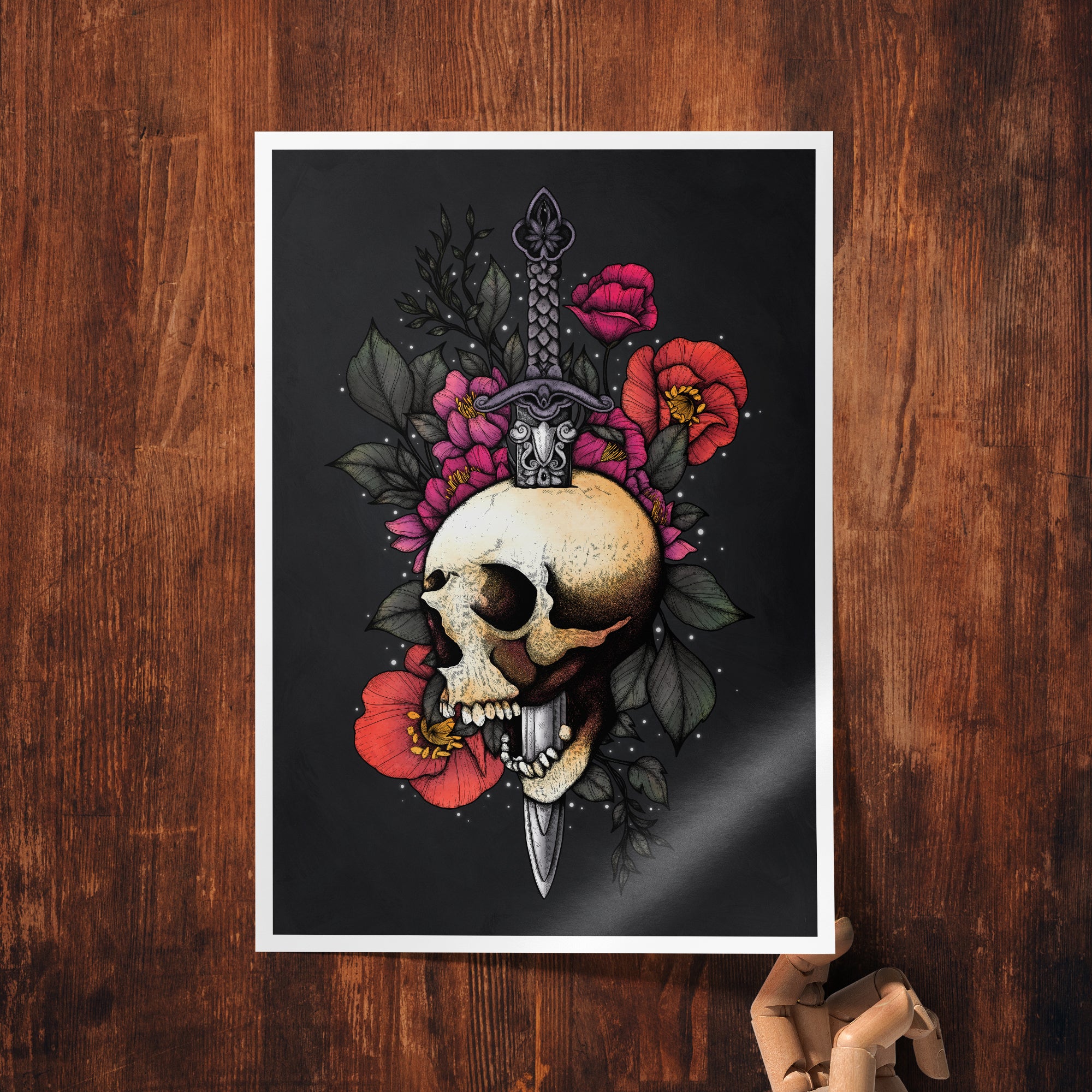 Sword & Skull - Giclée Art Print