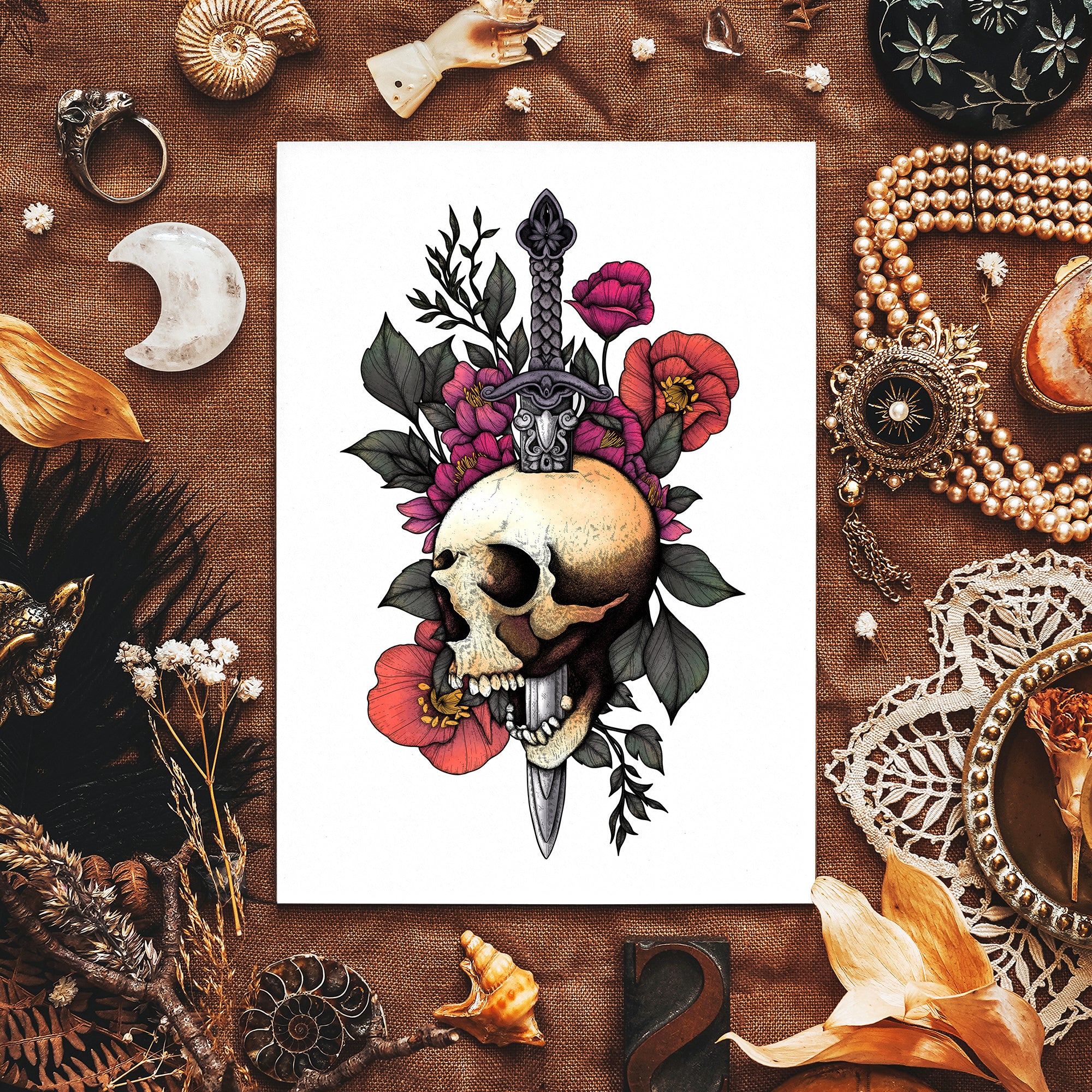 Sword & Skull - Giclée Art Print