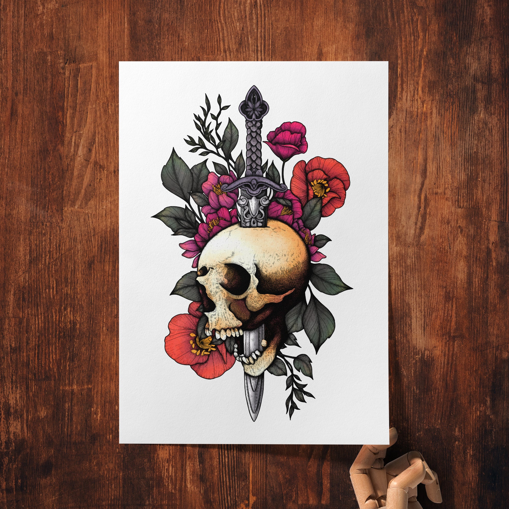 Sword & Skull - Giclée Art Print