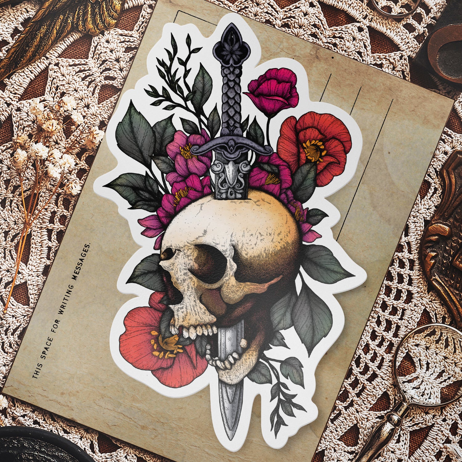 Sword & Skull - Vinyl Sticker