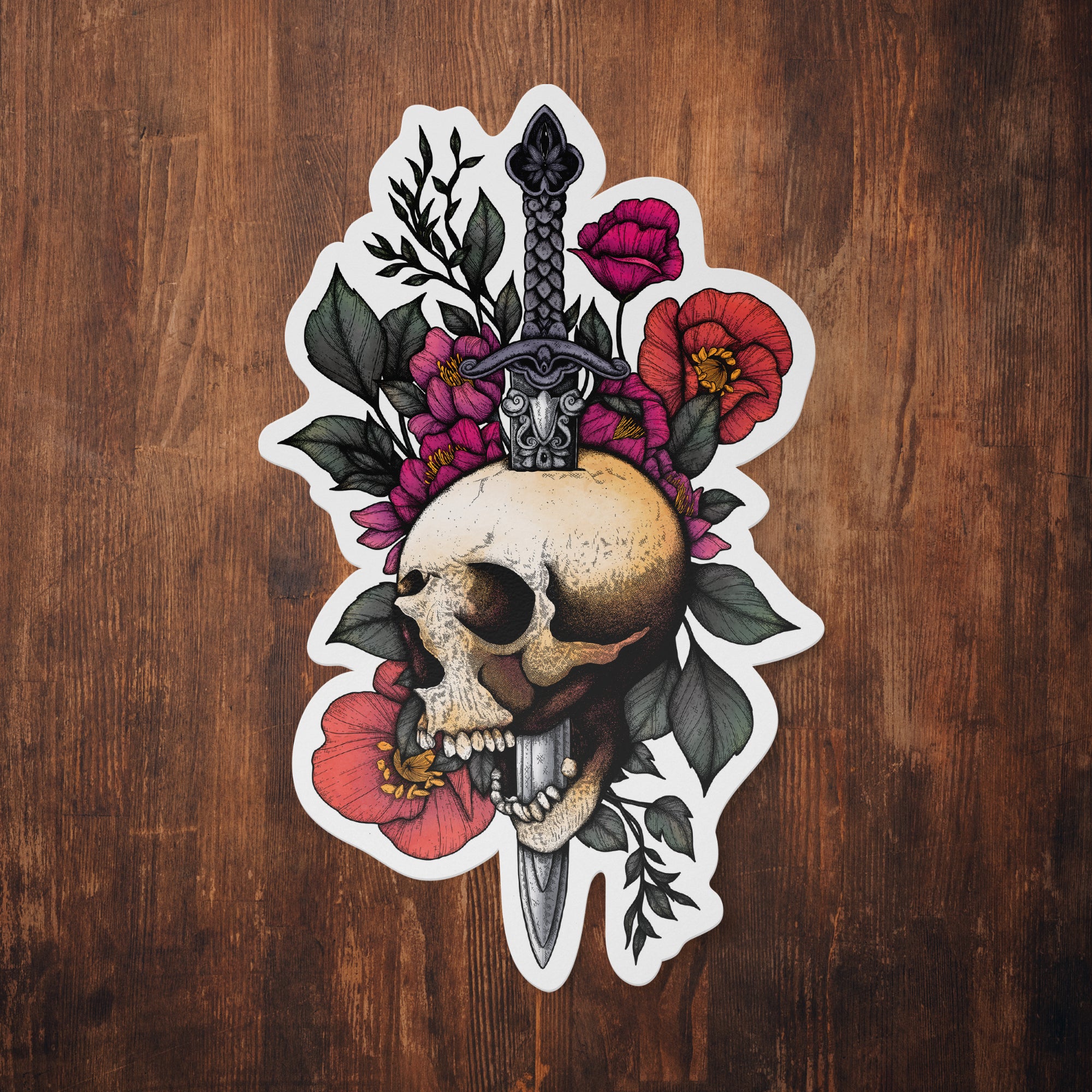 Sword & Skull - Vinyl Sticker