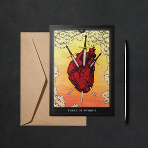 Three of Swords - Greeting Card