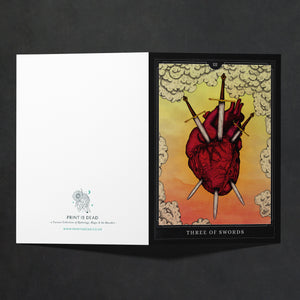 Three of Swords - Greeting Card