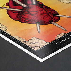 Three of Swords Tarot - Giclée Art Print