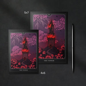 The Tower Tarot - Greeting Card